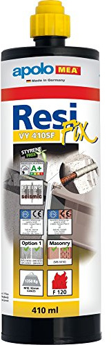 apolo MEA 410 VYSF – Chemische Verankerung ResiFIX VY 410 SF ohne Styrol, Vinylester 1 Stück