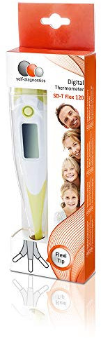 Termómetro digital SD-T Flex 120 clinico sin mercurio para toda la familia. Resistente al agua y capaz de guardar la ultima medición