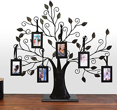 Thetford Design Family Tree Photo Frame with 6 Hanging Picture Frames