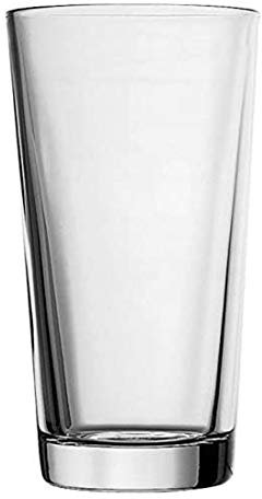 We Can Source It Ltd - Toughened Glass Beer Glasses 20oz/568ml – Durable Pint Glasses with Impact Resistance – Ideal for Home, Pub, Bar – Dishwasher Safe, Blunt Shatter Safety - Set of 6