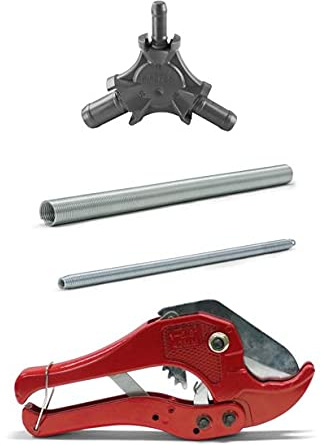 Pipetec Montage-Werkzeug-Set 20x2 mm Rohrschere Kalibrierer Biegefeder Verbundrohr