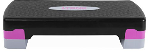 Tone Fitness Pink/Black Stepper d'aérobic Mixte Adulte, Noir/Violet, Compact