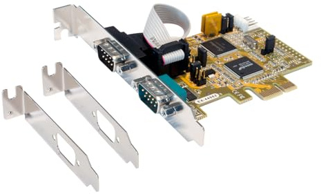 EXSYS 15063094 EX-44062 2S Seriell RS232 PCIe Karte inklusive Low Profile Bügel PCI Express