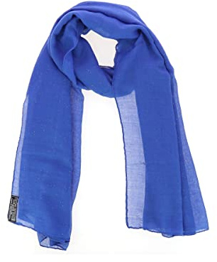 FASHIONGEN - Damhalsduk, fyrkantig halsduk, sjal, WIKTORIA, Blå himmel, one size