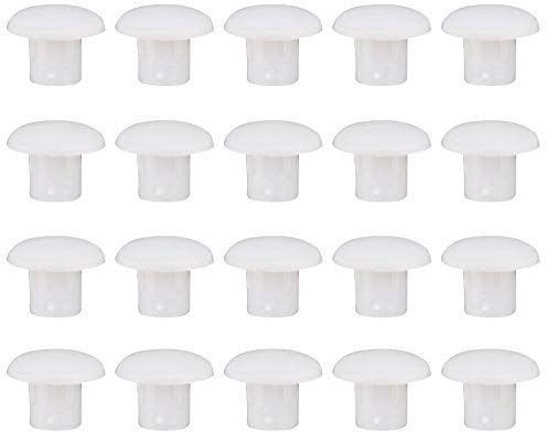 YINETTECH 250Pcs Drill Hole Cover Caps M5 (5mm) Push-In Type Hole Drilling Cover Plugs Blanking End Caps