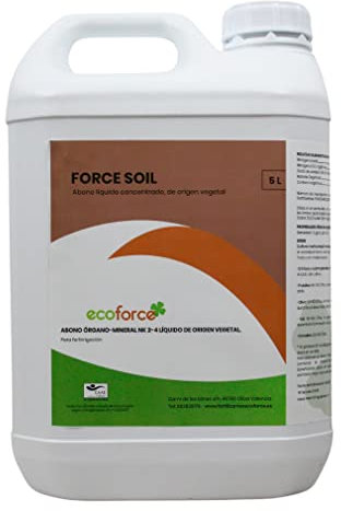 CULTIVERS Abono Concentrado Líquido con Aminoácidos de 5 l Ecológico. 100% Natural. Regenera la Vida del Suelo y Evita Obturaciones en Sistema de Riego.