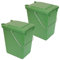 SULO 2 x Bio Boy GRÜN im SET Müllbehälter für Küche und Garten 10 Liter BIOABFALL BIOMÜLL