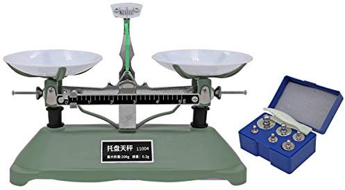 MUYIRTED Balances de pesage mécanique 200 g pour table de pesage avec 5 g, 10 g, 20 g, 50 g, 100g Laboratoires Poids