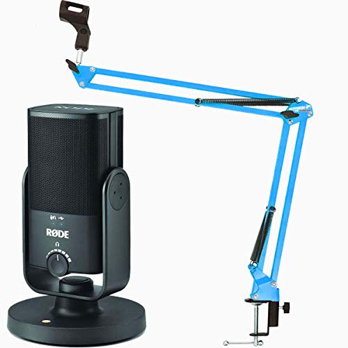 Rode NT-USB Minimicrófono condensador de estudio con brazo articulado + keepdrum NB35BL