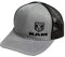 RAM Trucks Snapback Trucker-Mütze aus gebürstetem Baumwoll-Twill-Stoff für Herren, grau meliert/schwarz, Grau (Heather Grey)/schwarz, Einheitsgröße