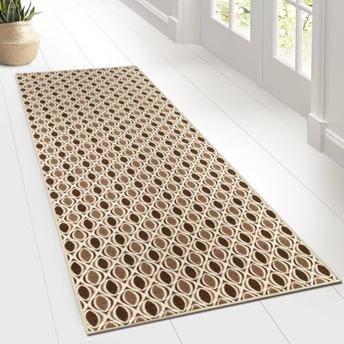 Floordirekt Teppichläufer Cork - Läufer für Küche, Flur & Wohnraum - Feinschlingen Teppich - rutschfest & antistatisch - Küchenläufer Flurteppich Flurläufer (80 x 250 cm)