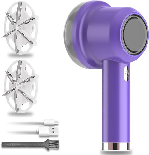 Quitapelusas Eléctrico, Quita Pelusas Removedor de Pelusas para Ropa, afeitadora de suéter con Carga USB y 2 Cabezales de Repuesto para Tela de Ropa