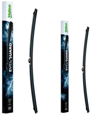 VALEO EVERGUARD - Premium Silikon Flachbalkenwischblatt Set VSF55 + VSF45 - Längen: 550mm + 540mm - Vorne (2erPack)