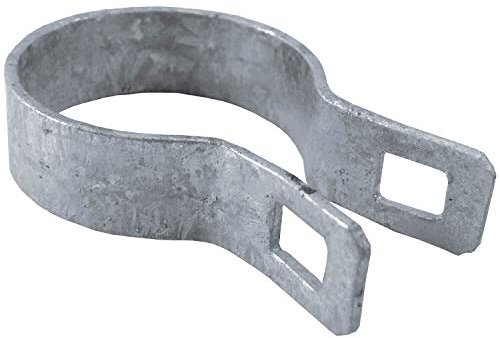 2-3/8 Brace Band for Chain Link Fence - Use for 2-3/8 Outside Diameter Post/Pipe - Galvanized Chain Link Brace Band - 3 Pack