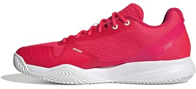 adidas Homme Courtflash Speed 2 Mens Tennis Shoes, Lucid Red/Zero met./FTWR White, 42 EU