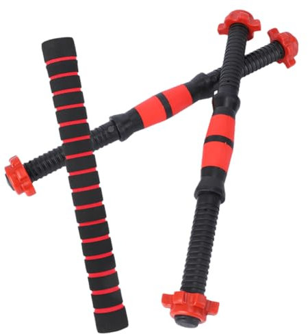 NAMOARLY Kurzhantelstangen Satz Stahl 40cm Mit Muttern Hantel Verbindungsstange Fitnesszubehör Für Krafttraining Zuhause