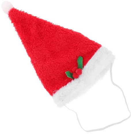 CIYODO Hundemütze Winter Für Hunde Und Weihnachtsmannmütze Mit Verstellbarem Bezauberndes Weihnachtsaccessoire