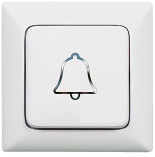 6 Stück Glocken Symbol Aufkleber, Selbstklebend, Dekorativ, Abziehbild (RMT2/8) (20 x 20 mm)