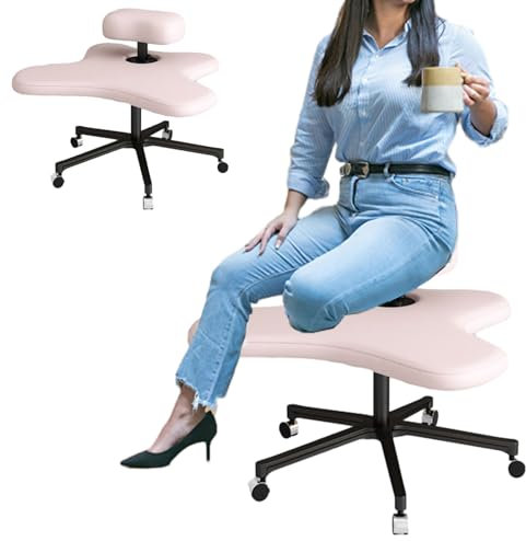 Kniestuhl Ergonomischer Sitz Meditationsstuhl, Bürostuhl zum Sitzen im Schneidersitz, ergonomischer Stuhl mit gekreuzten Beinen, Kniehocker, Yoga-Stühle, Verstellbarer Schreibtischhocker für
