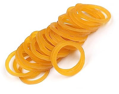 NUOBESTY 100g Elastic Bands Assorted Stretchable Natural Round Bundled Ring Sizer Rubber Band Ring Sizer Adjuster for Home Office Classroom