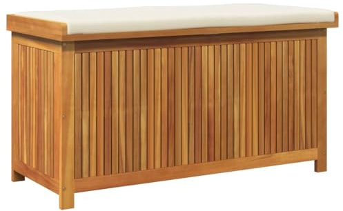 vidaXL Outdoor-Kissenbox 113x50x60,5 cm Massivholz Akazie