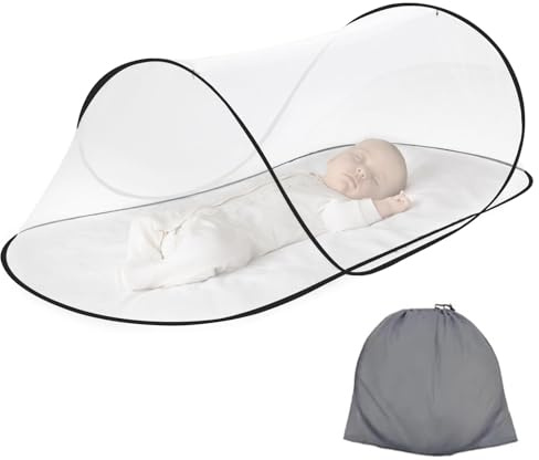 Moskitonetz Pop Up - 200 x 80 x 56 cm, Faltbares moskitonetz, Tragbares Campingzelt, Ultraleichtes 360° Schutz, Familien Moskitonetz Betten, Einfache und schnelle Installation,Camping, Reise, Indoor