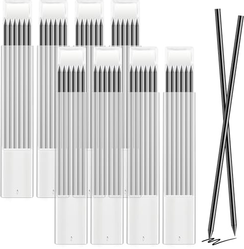 JSMTKJ 48 Piezas Recambios de Lápiz, 2.8mm Resistentes al Agua Minas para Lápiz de Carpintero Repuesto para Lápices de Carpintero para Dibujo de Arquitecto Arte