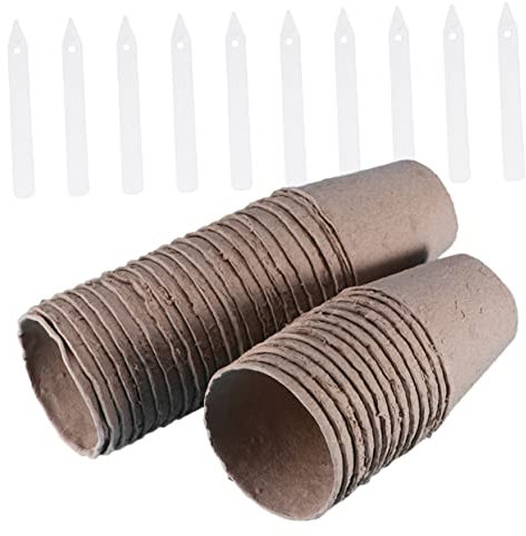 Toddmomy 40pezzi Bicchieri Polpa Per Germinazione Piante Bicchieri Partenza Per Forniture Per Semina Vegetale