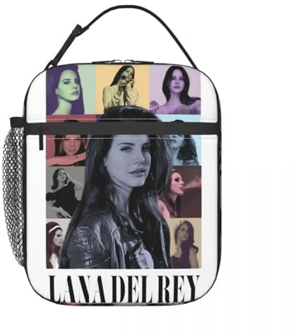 Custom Lana Del Rey Insulated Lunch Bag for Women Album Thermal Cooler Bento Box Outdoor Camping Travel Portable Tote Bags