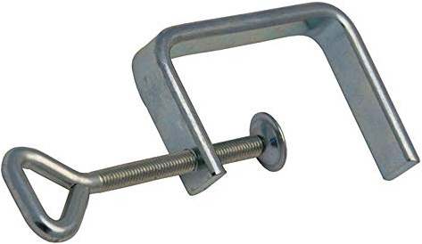 Sargento de tornillo (10 unidades, M6 x 3 pulgadas, hierro galvanizado brillante)
