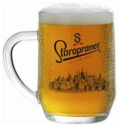 Staropramen Personalised Tankard Pint Lager Glass Engraved Gift - Enter Your Own Custom Text