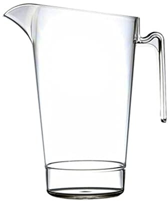 We Can Source It Ltd – 4 Pint Elite Polycarbonate Jug - Clear Large Plastic Drink Jug - Shatter Resistant Design for Pimms, Cocktails, Beer, Water, Juice – Catering, Bars, Restaurants, Dishwasher Safe