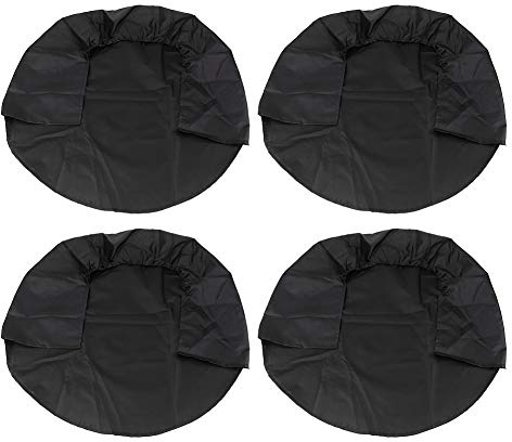 Radabdeckung Reifenabdeckung - Reifenabdeckung Für Rv Truck Car Trailer Schwarz 4Pcs 32 Zoll Rad Reifenabdeckungen Ra Chutzhüllen Für Rv Truck Car Trailer Schwarz