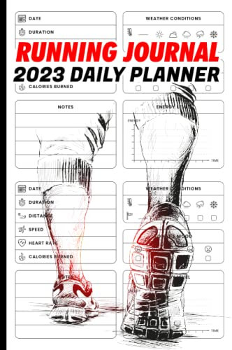 Running Journal 2023 Daily Planner: Running Journal Planner for Senior Men and Women, Goal Tracker and Training Log For Runner & Jogger