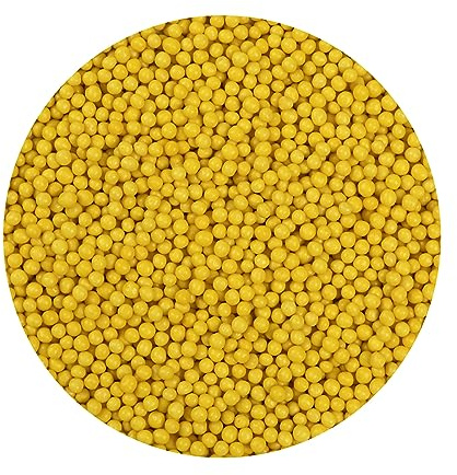 BrandNewCake® Schokoladen Crispy Perlen - Gelb 600g - Knusprige Perlen - Torten Dekoration und Verzierung