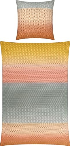 REDBEST Bettwäsche Seersucker bunt Größe 1x 135x200 cm + 1x 80x80 cm