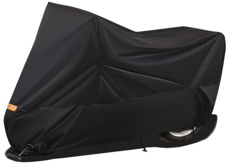 THOMIX Funda para Moto para Yamaha YZF-R1 1999-2024, Cubre Moto Exterior Impermeable Protector Viento Antipolvo UV Exterior Protector, Moto Protector Accesorios,A Black