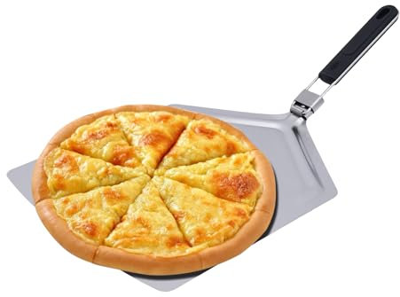 Pelle à pizza pour pierre à pizza, en acier inoxydable, avec poignée pliable, pelle à pizza pour four et barbecue, spatule à pizza pour spatule à pizza, accessoires de cuisine