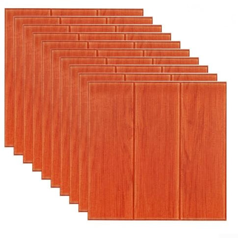 Gdfnmogo Packung mit 10 Stück 3D-Schaumstoff-Wandpaneele, selbstklebende Wandpaneele, Steinfliesen-Muster, weiche dekorative Aufkleber für Zuhause, Küche, Wohnzimmer, 350 x 350 mm, XPE-Material (4#)