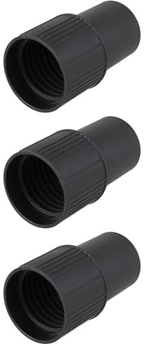 RDEXP Adaptador de vacío negro para manguera de 4 cm de diámetro interior y 4,8 cm de diámetro exterior, paquete de 3