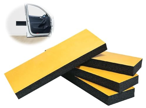 Hitopin Selbstklebend Autotür Wandschutz, 4 X Garagen Wandschutz, 30 x 10 x 3 cm Garagen-Wandschutz Wandpolsterung, Selbstklebender Kantenschutz Schaumstoff, für Autotüren, Garagen und Carport