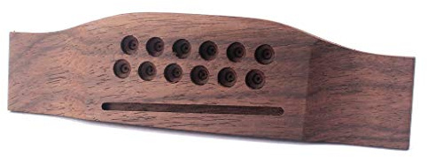 Rosewood Steg für 12-saitige Akustikgitarre, Ersatzteil
