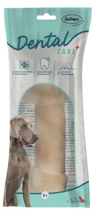 Bubimex Dental+ Hueso Anudado con Alga x1-25 cm - Dulce Dental para Perro - Enriquecido con cinc - Anti-Tartre - Aliento Fresco
