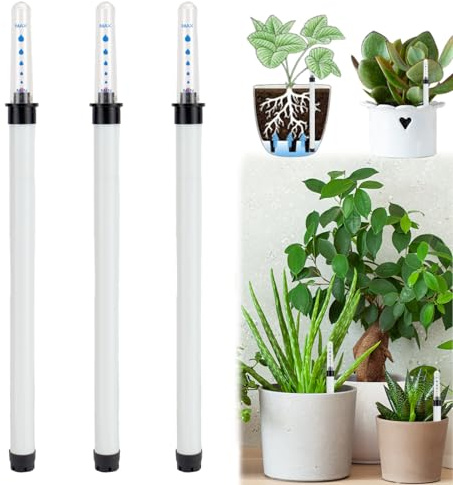 KXVXXV Wasserstandsanzeiger Pflanzen Gießanzeiger Zimmerpflanzen Wasserstandsanzeiger Blumenkasten 3 Stück 36cm Topfpflanzen Hydrokultur Wasseranzeiger für Kulturtopf, Gartenarbeit