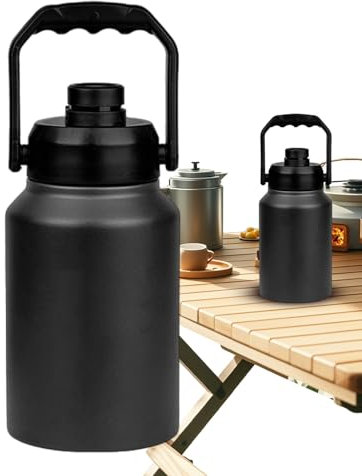Seau à Glace Isotherme avec Couvercle,Cruche Isotherme 2L avec Poignée | Bouteille d'eau pour Maison Voyage Pique-Nique Camping BBQ