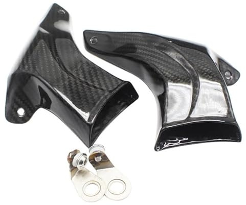 Condotti aria raffreddamento pinza Sistema Raffreddamento Ad Aria Per Sistema Frenante Per Moto Adatto Per Suzuki GSXR 1000, GSXR 600 E 750 Condotti In Fibra Carbonio Kit Montaggio(Glossy twill)