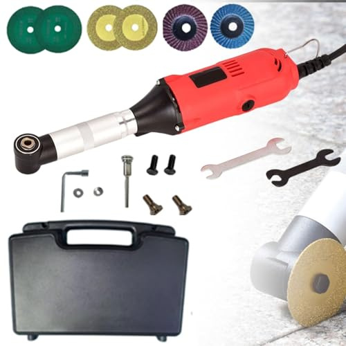 Limpiador y abridor de juntas de baldosas eléctrico, máquina limpiadora de juntas de baldosas de 350 W con 6 velocidades ajustables, herramienta for ranurar grietas y huecos de 15000 RPM