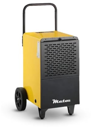 MATOR - Deshumidificador industrial portátil - 900W, 300m3/h, 50L/día - DRYER PRO BGD1701-50L. Panel digital intuitivo, temporizador de hasta 24 horas. Refrigerante ecológico R290.