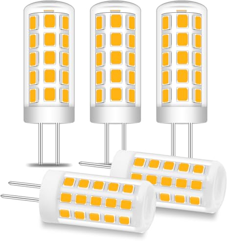 TRIJZHOU G4 Leuchtmittel 3W AC/DC12V-24V Warmweiß 3000K 5er-Set | nicht dimmbar, ersetzt 20-30W Halogen, 250 Lumen, Bi-Pin Sockel, für Unterbau- und Akzentbeleuchtung