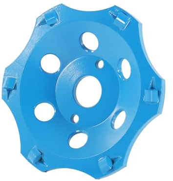 Hanured PKD PCD Mola diamantata da 125 mm, 6 segmenti,Riduzione della Polvere, Robusto e Durevole, per Cemento Malta, Colla per Piastrelle e Rivestimenti di Vernice